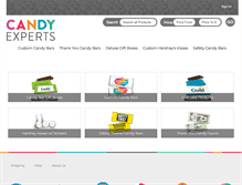 Tablet Screenshot of candyexperts.com